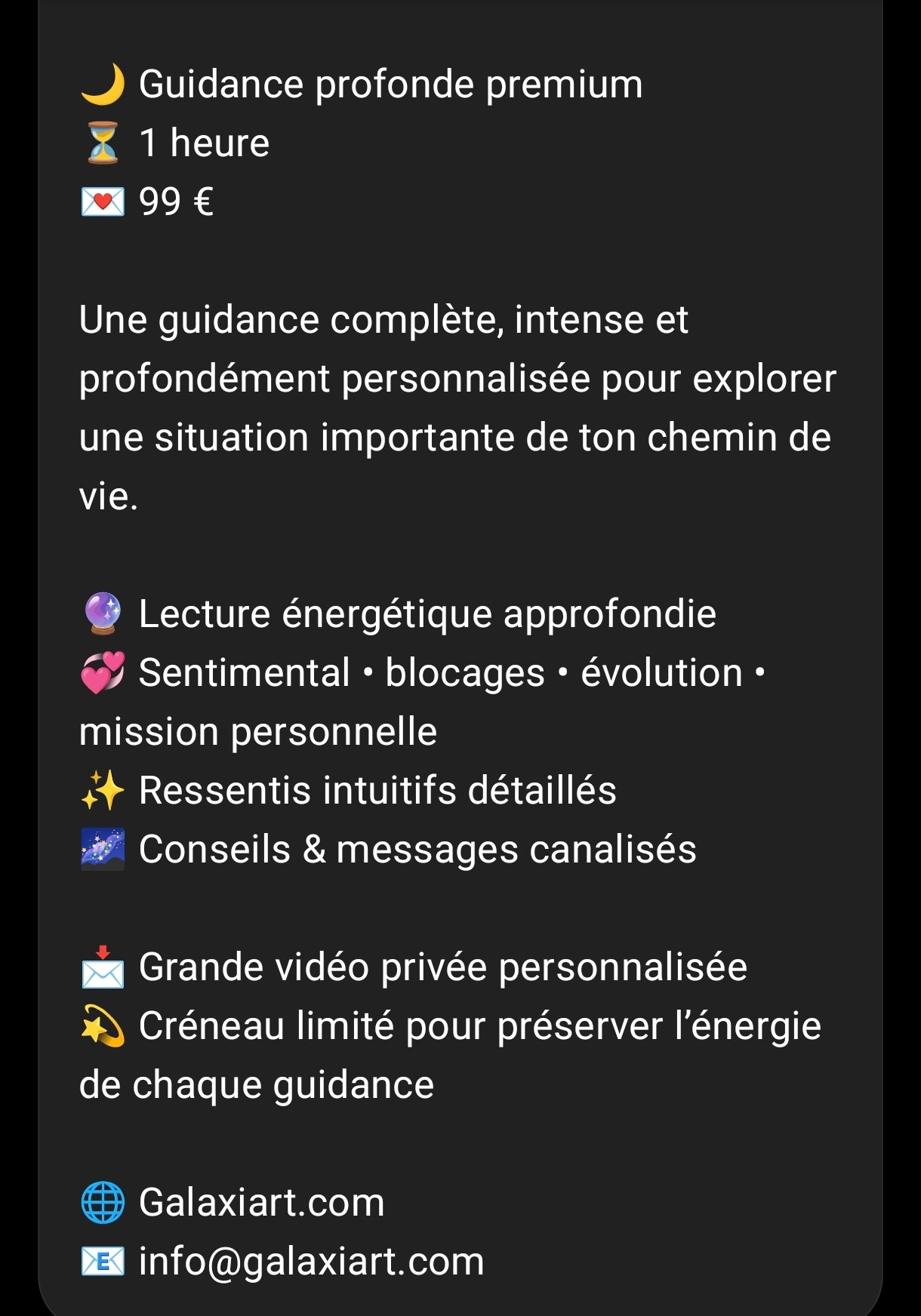 🔮 Guidances by ArtCéline Guidances Intuitives & Tirages Vidéo Personnalisés | Galaxiart