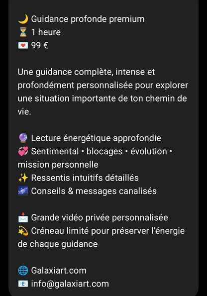 🔮 Guidances by ArtCéline Guidances Intuitives & Tirages Vidéo Personnalisés | Galaxiart