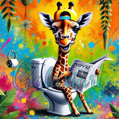 Girafe Pause Jungle Urbaine