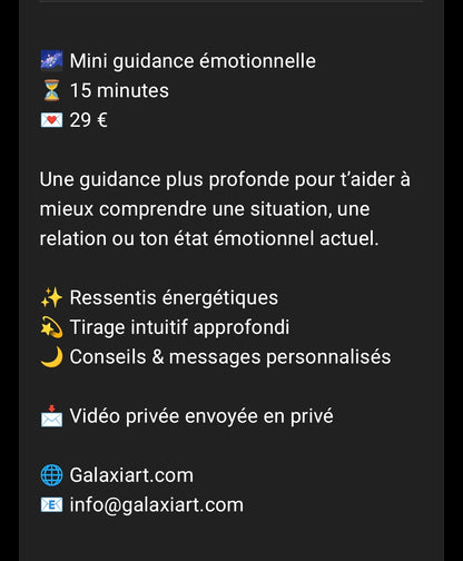 🔮 Guidances by ArtCéline Guidances Intuitives & Tirages Vidéo Personnalisés | Galaxiart