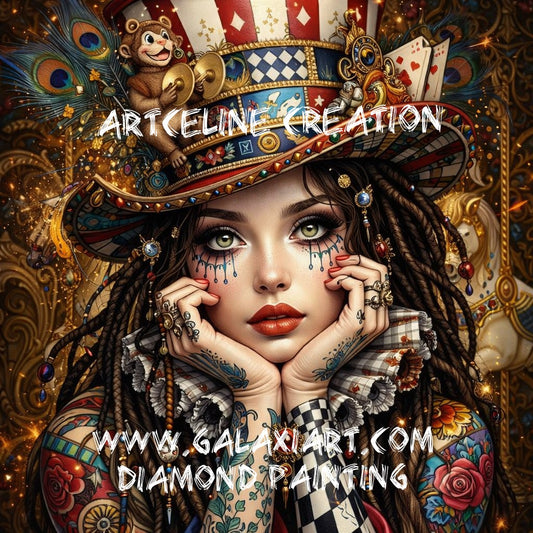 La Rêveuse du Chapiteau Interdit | Diamond Painting Premium Galaxiart