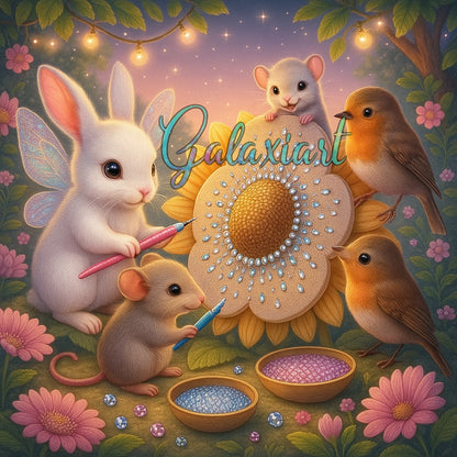 Enchanté et strass colorés