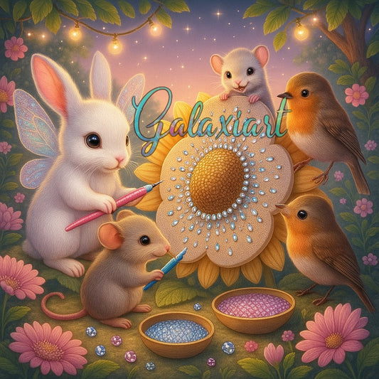 Enchanté et strass colorés