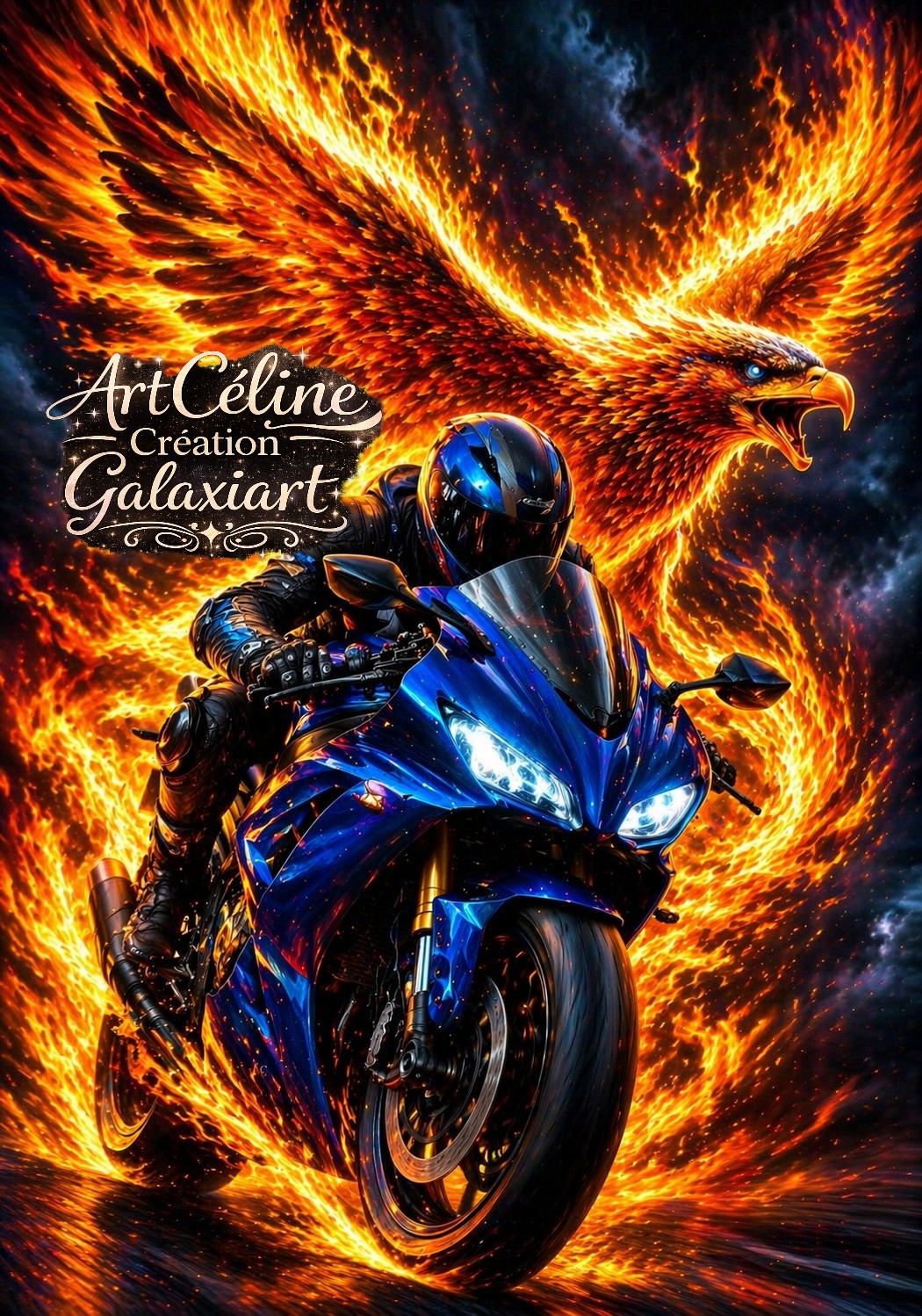 Collection Riders d’Émotions – Feu, Liberté & Évasion   | Diamond Painting Premium Galaxiart