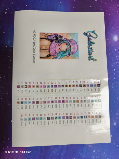 🪐 Tika et l’Appareil Mystérieux – Diamond Painting Premium | Galaxiart