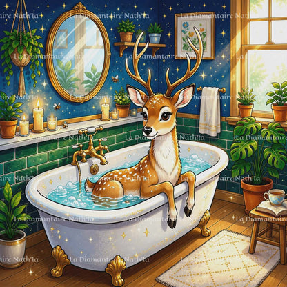 Collection Bain Sauvage – Animaux Zen & Cocooning | Diamond Painting Premium Galaxiart - Collection Signature