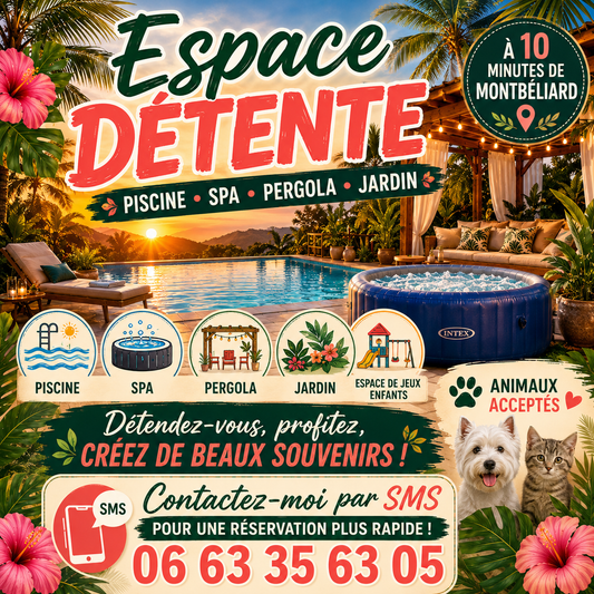 🌴 Option supplémentaire Espace Détente Privatif