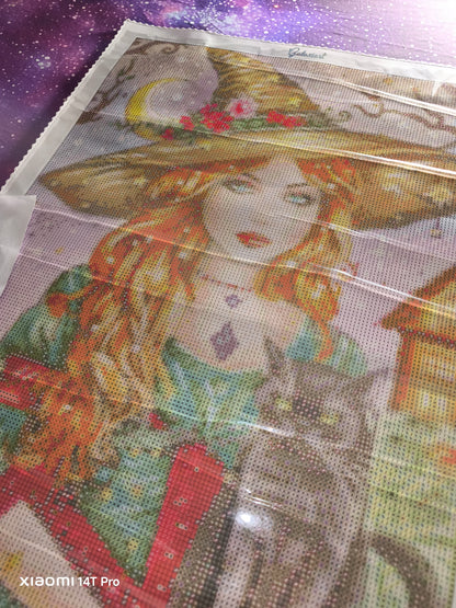 🪐Sarah et Thackery Binx – Les Secrets de Salem | Diamond Painting Premium Galaxiart