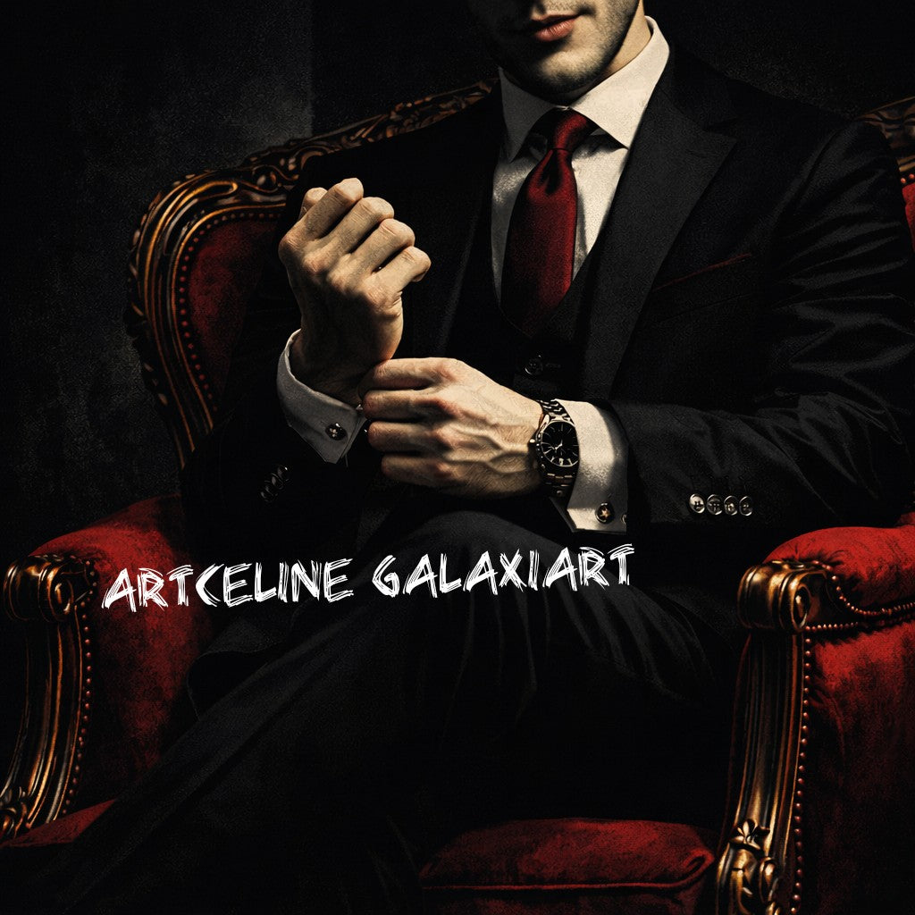 Le Pacte du Gentleman Obscur  | Diamond Painting Premium Galaxiart