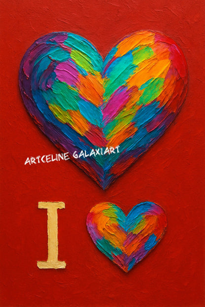 Cœur Vibrant – Énergie de Guérison | Diamond Painting Premium Galaxiart