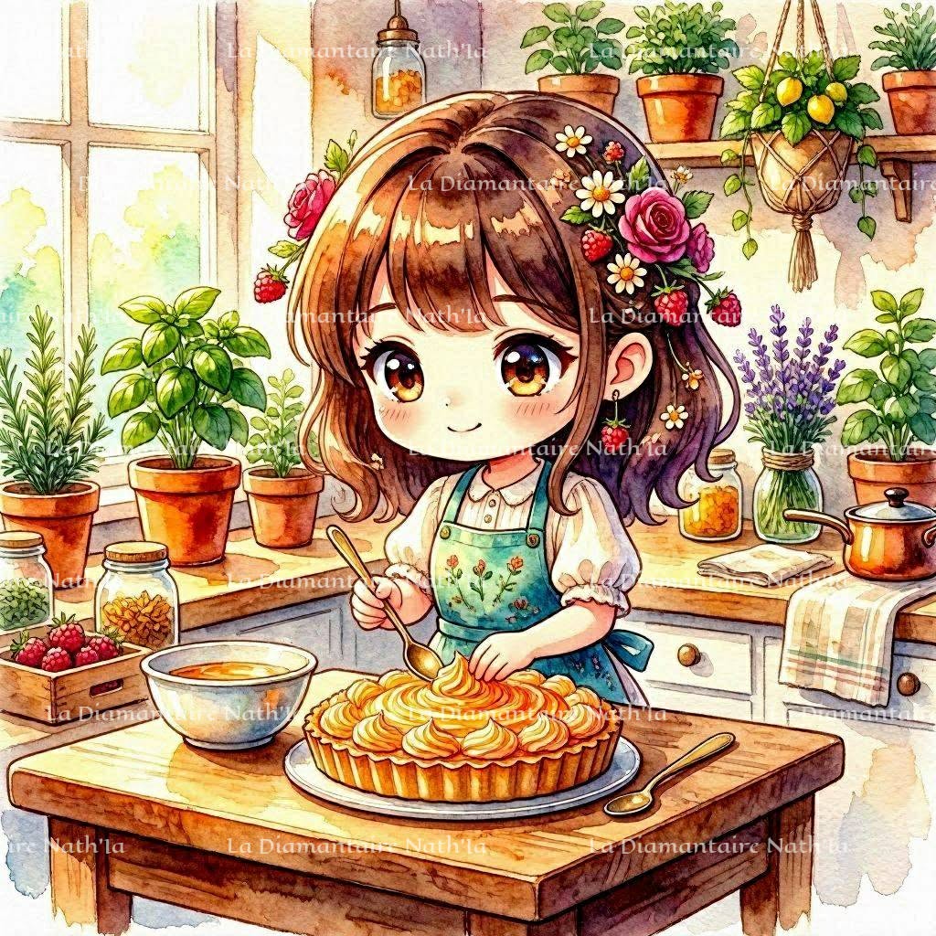 Collection Petites Pâtissières du Jardin Gourmand | Diamond Painting Premium Galaxiart - Collection Signature
