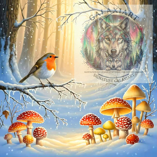 🪐 Douceur Automnale en Hiver | Diamond Painting Premium Galaxiart