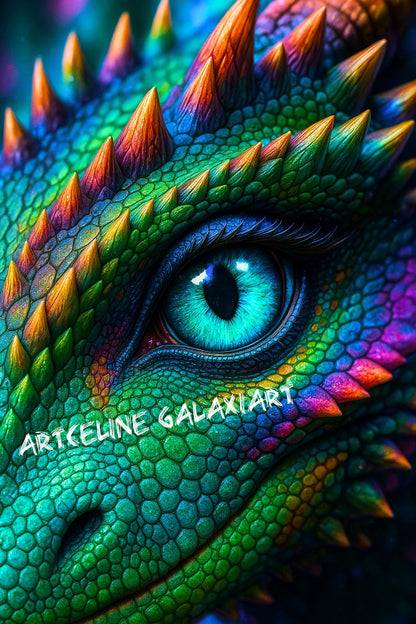 🪐Œil du Dragon – Sagesse Ancestrale | Diamond Painting Premium Galaxiart
