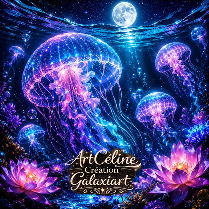 Collection Nuits Bioluminescentes — Éclats Tropicaux & Mondes Lumineux | Diamond Painting Premium Galaxiart