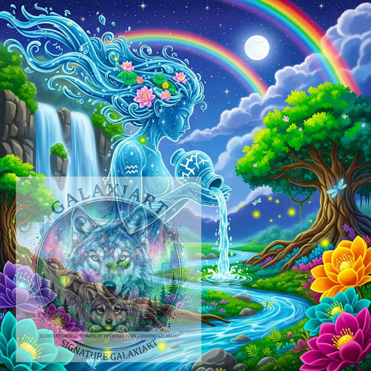 🪐 La Gardienne des Eaux Sacrées – Énergie & Harmonie | Diamond Painting Premium Galaxiart - Collection Signature