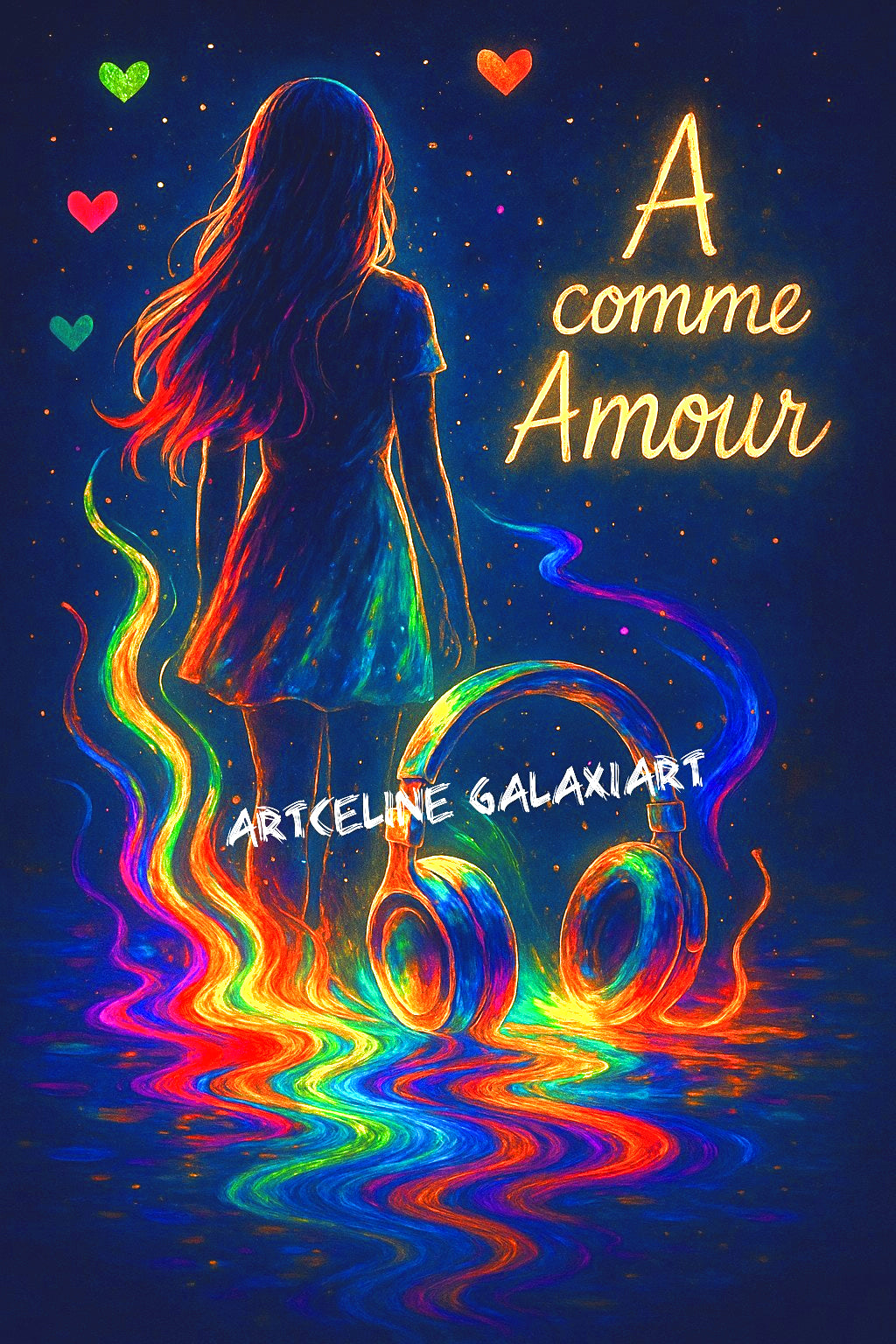 A comme Amour – Mélodie du Cœur | Diamond Painting Premium Galaxiart