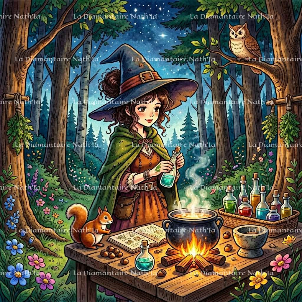 Collection Sorcières des Herbes Enchantées – Fantaisie & Alchimie | Diamond Painting Premium Galaxiart - Collection Signature