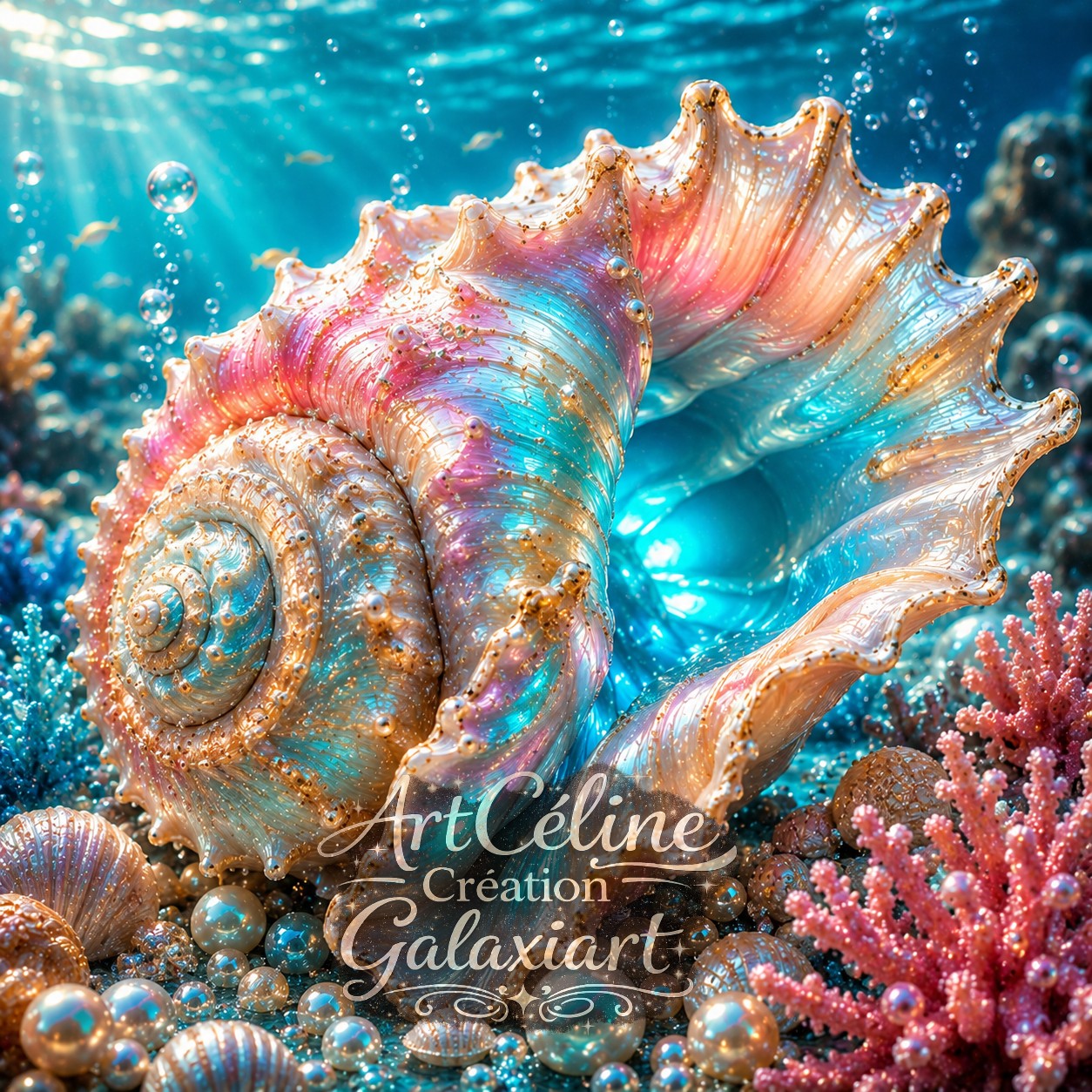 Collection Trésors Marins Galaxiart — Perles Océaniques & Éclats Tropicaux | Diamond Painting Premium Galaxiart